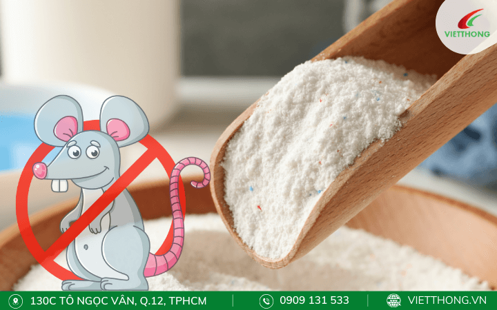 Sử dụng bột xà phòng cách phòng chuột đơn giản