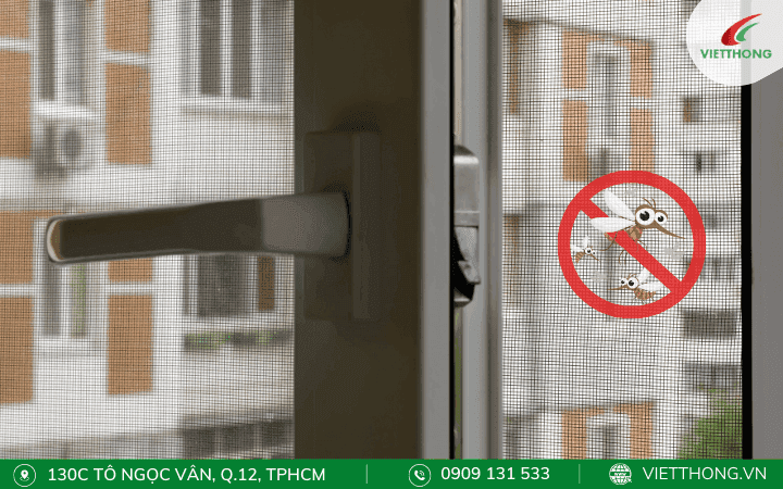 Cửa lưới giúp phòng chống muỗi hiệu quả