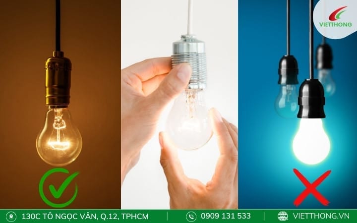 Thay đổi đèn ánh sáng vàng, hoặc vàng nhạt để hạn chế thu hút