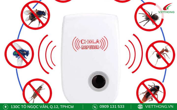 Dụng cụ đuổi muỗi máy đuổi muỗi, côn trùng bằng sóng siêu âm
