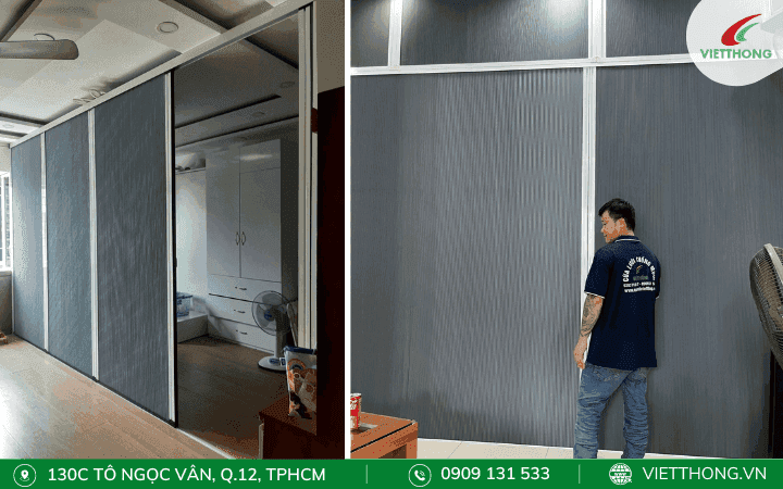 Vách ngăn lạnh rèm tổ ong