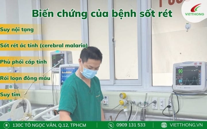 Biến chứng của bệnh sốt rét