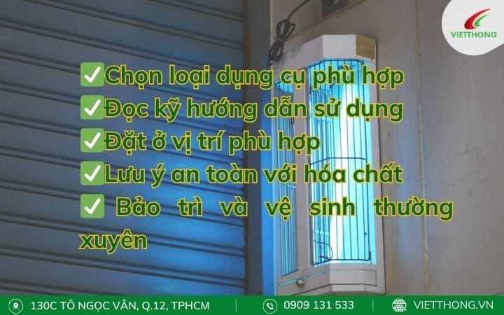Một số lưu ý khi sử dụng các dụng cụ đuổi muỗi