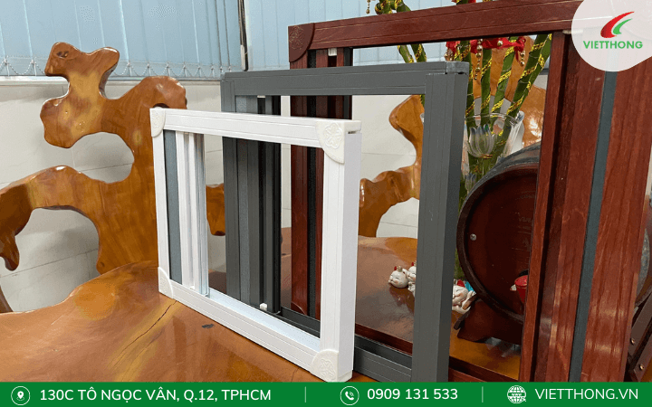 Khung nhôm dày 1 - 1,2mm chắc chắn chịu lực Khung nhôm dày 1 - 1,2mm chắc chắn chịu lực