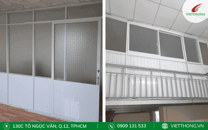 Ưu nhược điểm của vách ngăn phòng trọ bằng nhôm kính