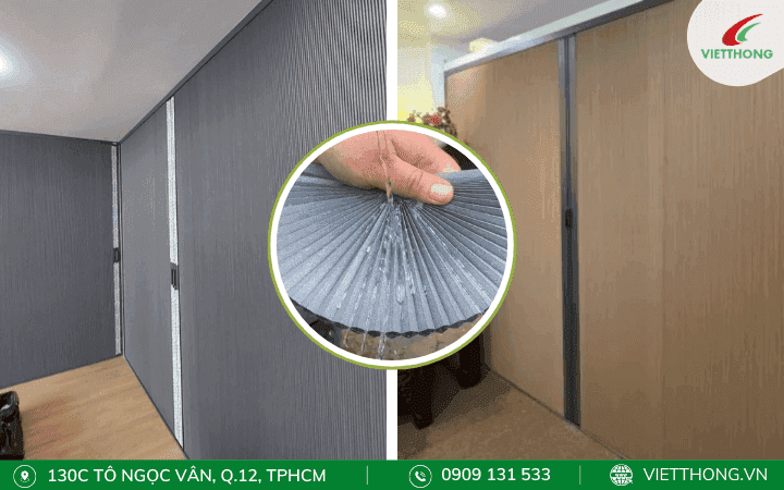 Tại sao nên chọn ngăn phòng ngủ bằng vách ngăn lạnh? Rèm tổ ong cản ánh sáng 100% cho phòng ngủ riêng tư, kín đáo tuyệt đối