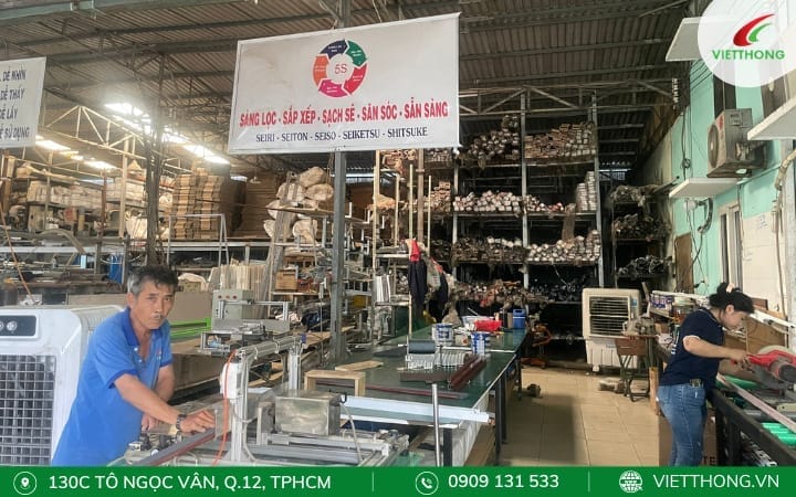 Xưởng sản xuất và thi công vách ngăn điều hòa phong khách - Việt Thống Xưởng sản xuất và thi công vách ngăn điều hòa phong khách - Việt Thống