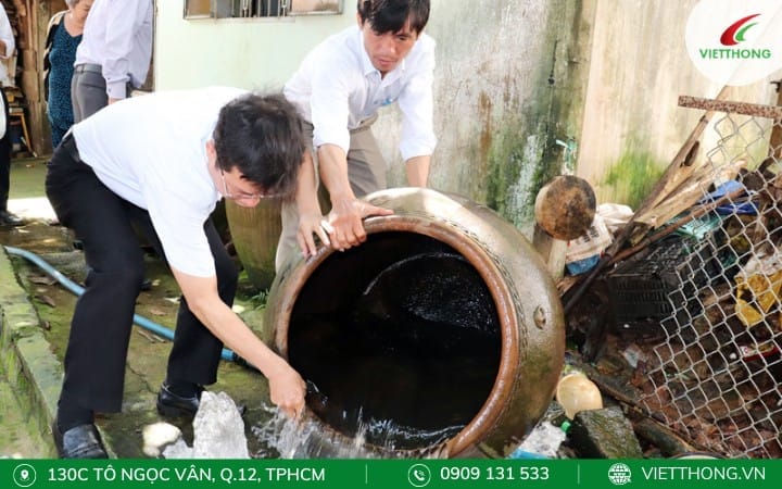 Cải tạo môi trường, loại bỏ nơi sinh sản của muỗi Cải tạo môi trường, loại bỏ nơi sinh sản của muỗi