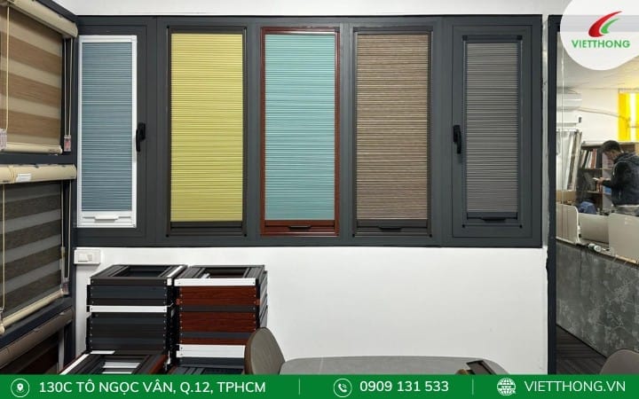 Mẫu rèm tổ ong với màu sắc đa dạng