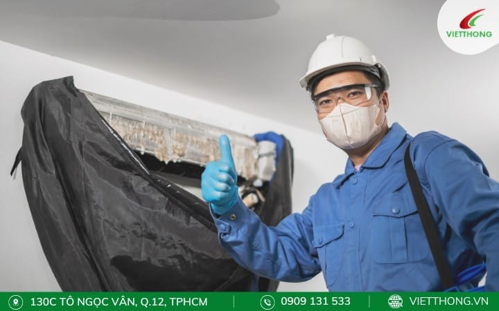 Vệ sinh bảo dưỡng máy lạnh định kì để đảm bảo công suất 