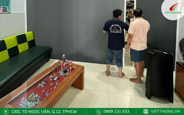 Vách ngăn điều hòa trang trí phòng khách xu hướng tiết kiệm điện