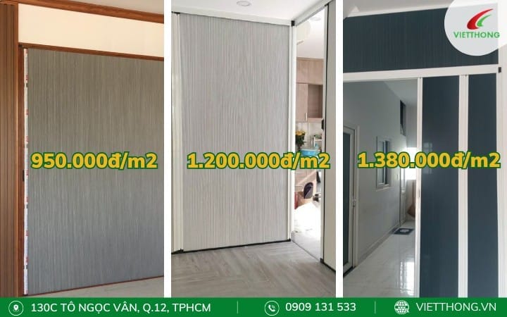 Giá 3 mẫu vách ngăn lạnh nhà Việt Thống