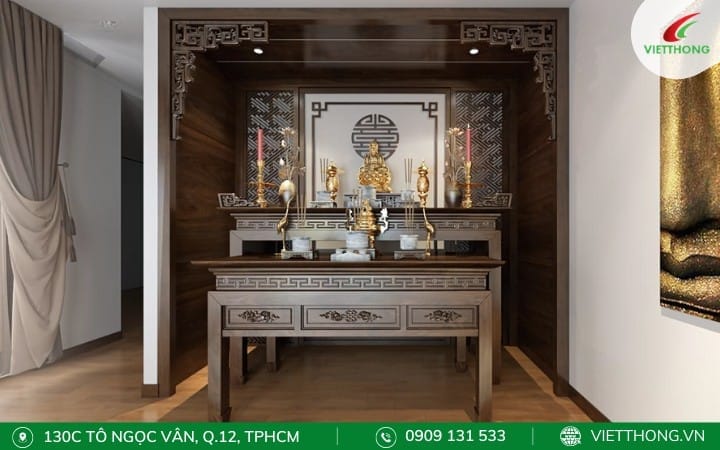 Dọn dẹp và bố trí lại bàn thờ gia tiên hợp lý lau dọn sạch sẽ