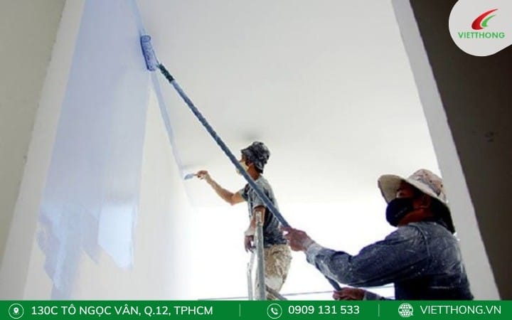 Sơn tường mới tạo sự mới mẻ thay đổi màu sắc phù hợp phong thủy của năm