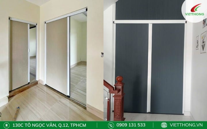 Sử dụng cửa xếp trượt cho phòng ngủ, phòng tắm, nhà bếp Sử dụng cửa xếp trượt cho phòng ngủ, phòng tắm, nhà bếp