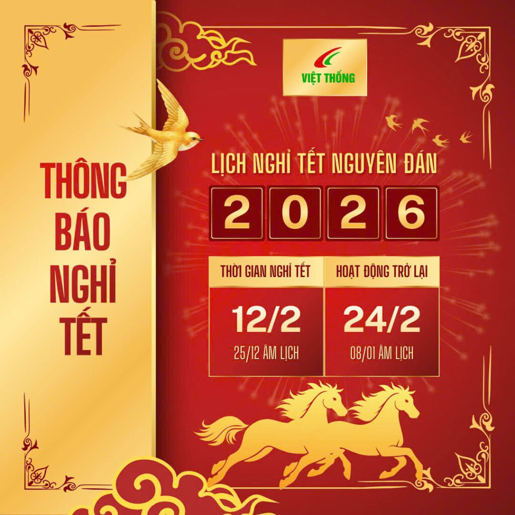 Thông báo lịch nghỉ tết nguyên đán Bính Ngọ 2026