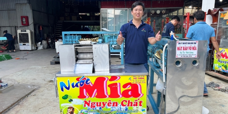 Combo máy ép mía và máy bào mía dành cho vựa mía