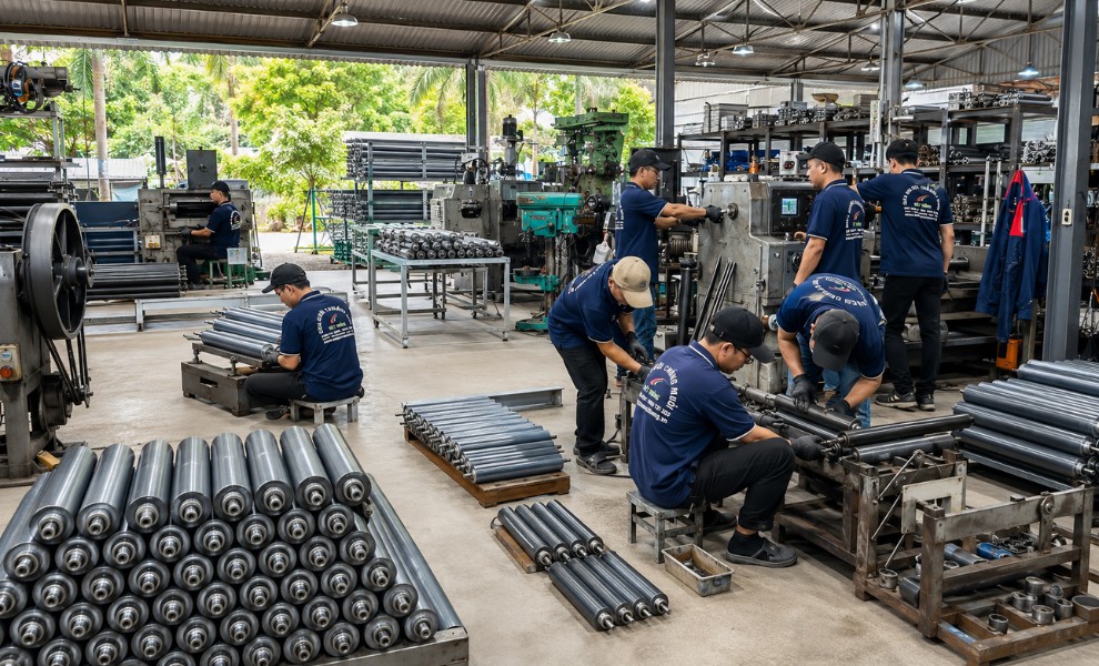 Xưởng gia công con lăn Việt Thống